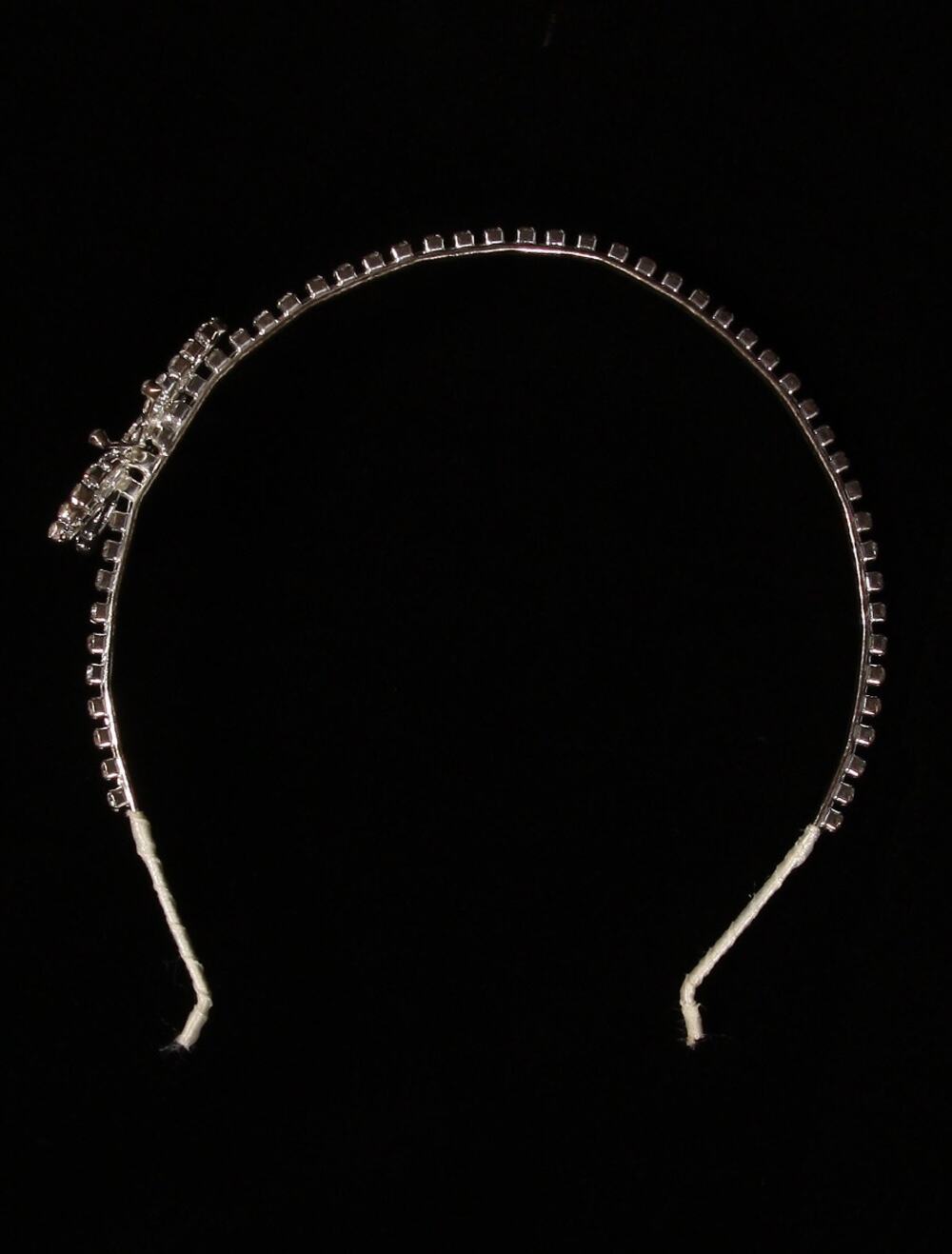 Headband Headpiece ILLUSIONS BRIDAL Crystals Silver Metal Wedding Hair Band